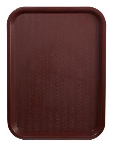 Winco Fast Food Tray, 14 by 18-Inch, Burgandy - color: Burgundy, size: 14" x 18"
