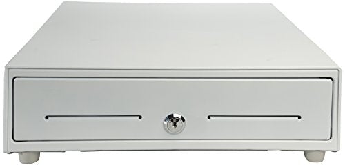 Star Micronics CD3-1313 4 Bill / 5 Coin Value Series Mini Cash Drawer with 2 Media Slots and Included Cable (13" x 13") - White - color: White