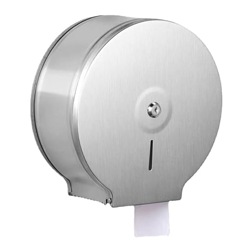 1Pcs Commercial Jumbo Toilet Paper Dispenser, 9in/22.9cm Roll - color: 1pcs Silver