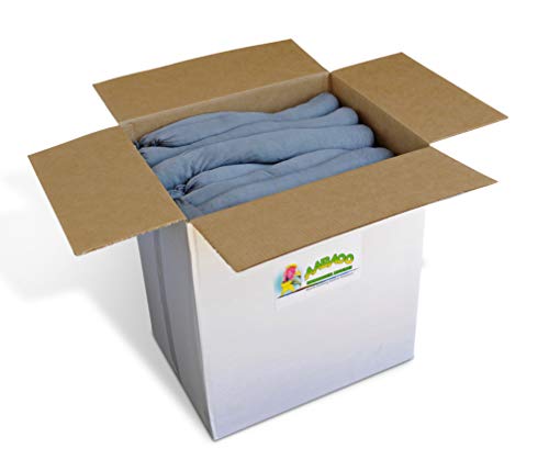 Aabaco Absorbent Socks, Water Socks, Oil & Chemical Spills, 3"x48", 20 Pack