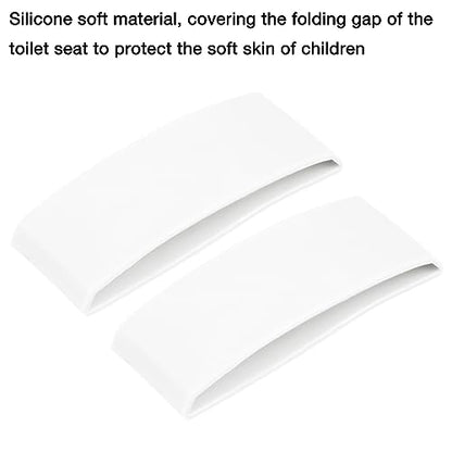 PandaEar Toilet Seat Cover | Folding Travel Toilet Seat for Children and Potty Training | Portable Silicone Toilet Seat for Toddlers, Boys & Girls with Non-Slip Silicone Pads -Panda - color: White