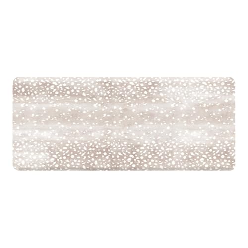 House of Noa Nama Standing Mat – Anti-Fatigue Kitchen Mats for Floor, Cushioned & Non-Slip Kitchen Comfort Mat for Standing, Thick Foam Anti-Fatigue Mat for Kitchen & Workspaces, Fawn Brown 30" x 72" - color: Brown, size: 72"L x 30"W x 0.8"Th