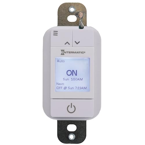 Intermatic ST700W Ascend 7-Day in-Wall Programmable Timer - Automatic Astronomic Control, Intuitive Setup - Modern Sleek Design, Automatic DST Adjustment, Versatile 42-Event Scheduling (Pack of 2) - size: No Size (Pack of 2)