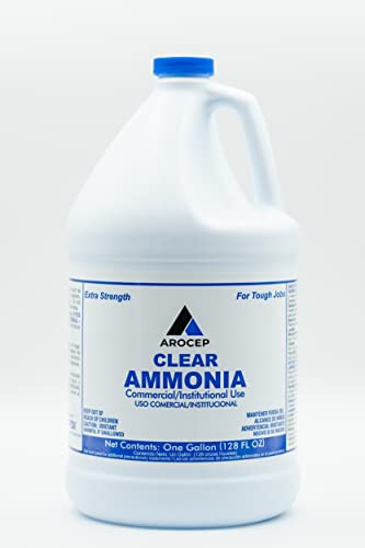 CPDI Clear Ammonia Cleaner Liquid, 2 Gallon, Multipurpose, Multi-Surface Cleaning Solution Removes Grease, Hard Water Stains, and Odors, Kitchen and Bathroom Use