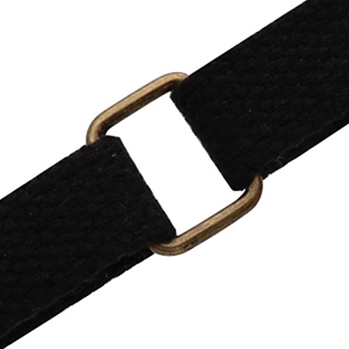 BIKICOCO Metal Rectangle Ring Buckles Square Strap Webbing Belt Rings for Bag Purse Non Welded 3/4 x 5/8 Inch - color: Bronze X 50 Pcs