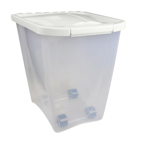 Van Ness 25-Pound Food Container with Fresh-Tite Seal with Wheels