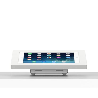 VidaMount White Enclosure and Fixed Tilted 15° Desk/Surface Mount [Bundle] Compatible with iPad 9.7 (5th / 6th Gen), Pro 9.7", Air 1/2 - color: White, size: iPad 9.7 (5th / 6th Gen), Pro 9.7", Air 1/2