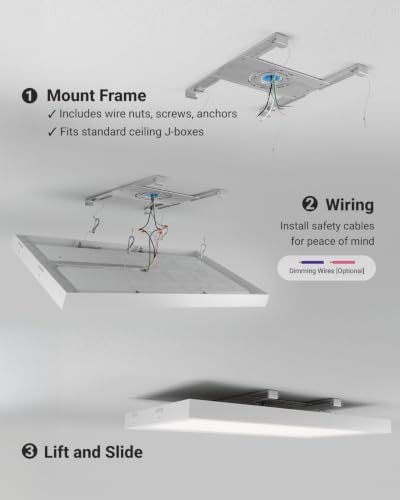 Sunco 12 Pack 1x2 LED Flat Panel Lights, 3CCT Selectable 16-20W, Dimmable - size: 1x2 - White 3cct
