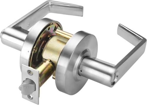 Boomerang Heavy-Duty Privacy/Bathroom Function Commercial Lever Door Lock - color: Satin Chrome (US26D), style: Privacy/Bathroom