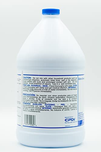 CPDI Clear Ammonia Cleaner Liquid, 2 Gallon, Multipurpose, Multi-Surface Cleaning Solution Removes Grease, Hard Water Stains, and Odors, Kitchen and Bathroom Use