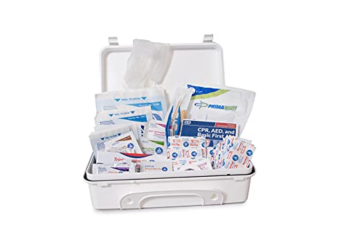 Primacare KC-25PP 25 Person Compact First Aid Kit with 157 Pieces Emergency Medical Supplies, Portable Kits for Home, School and Office, Wall Mount, 10x7x3 inches - size: 25 Person Kit