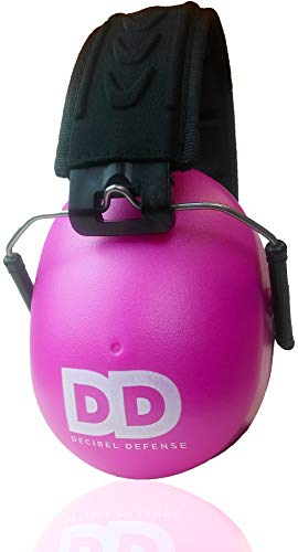 DECIBEL DEFENSE Ear Protection, 37 dB NRR Ear Muffs (PINK) - color: Pink, size: Regular