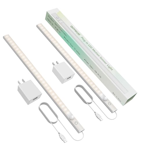 USB Plug-in Motion Sensor Light, ON/Night/Day Modes, Bright&Dimmable - color: Warm White, size: 2 * 1-Bar