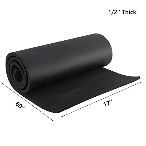 Artilife Closed Cell Foam Roll, Easy to Cut into Foam Sheets & Foam Pads for Sound Insulation, Cushion & DIY Projects (1/2" T x 17" W x 60" L) - size: 1/2" T x 17" W x 60" L