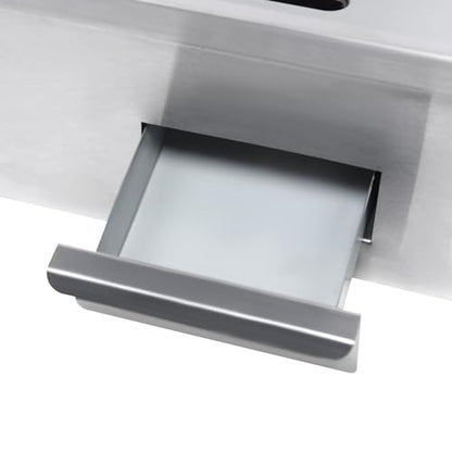 3000W Commercial Electric Teppanyaki Grill Countertop Flat Top Griddle - color: 21.3"x11.8", 3000W