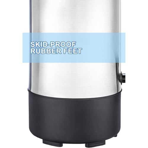 SYBO SR-CP Commercial Grade Stainless Steel Percolate Coffee Maker Hot Water Urn for Catering, 30-Cup, 4.5L, Metallic - style: 4.5L Metallic
