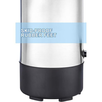 SYBO SR-CP Commercial Grade Stainless Steel Percolate Coffee Maker Hot Water Urn for Catering, 30-Cup, 4.5L, Metallic - style: 4.5L Metallic