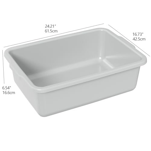 35 L Large Bus Tubs, Plastic Commercial Bus Bin, 4 Packs - size: 35 L without Lid