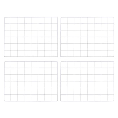 PATIKIL Wall Grid Panel Metal Wire Photo 16x12 White 4Pcs - color: White, size: 16x12inch