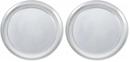 Winco Aluminum Winware 12-Inch Pizza Tray with Wide Rim, 12 Inch (Pack of 2) - size: 12 Inch (Pack of 2)