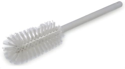 SPARTA Large Water Bottle Brush Ideal for Wide-Mouth Jars, Bottles and Tumblers, Dishwashing Tool with Handle for Home and Commercial Kitchens, Plastic, 12 Inches, White