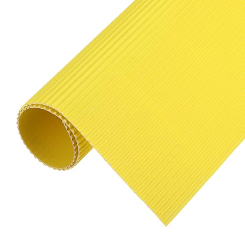 MECCANIXITY Corrugated Paper Sheets 5pcs 14x10x1/16inch Lemon Yellow - color: Lemon Yellow, size: 14inch x 10inch x 1/16inch