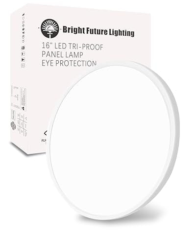 1pack 16 Inch Flush Mount Ceiling Light, 32w Led Ceiling Light, 3000k/4000k/6000k Selectable 3480lm Ceiling Lights, Super Slim Led Light Fixture for Bedroom Kitchen Living Dining Room Office - color: White, size: Basic-16IN-1PACK