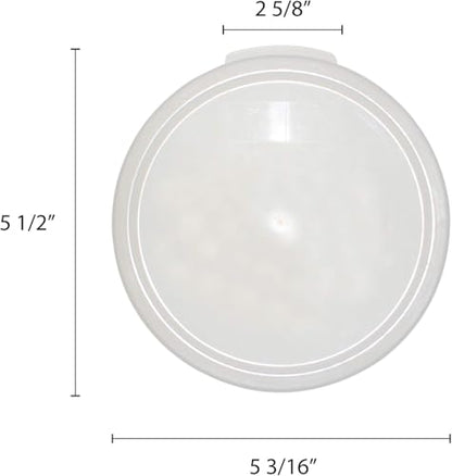 TrueCraftware- 1 Qt. Translucent Round Polypropylene Food Storage Container Lid 1 Piece Replacement Lid for Round Container Meal Prep Kitchen Pantry Commercial Restaurant - color: Lid - Fits 1qt
