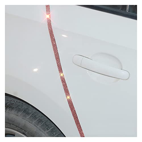 4 Pack 35.4 Inch Rhinestone Door Edge Guard Strips, Pink - color: Pink