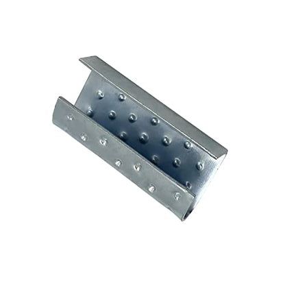 Packaging Strapping Open Convex Seals for 1/2" Strap Width Polyester Strapping, Banding Strapping Clips Plastic Poly Strapping Metal Buckle(Pack of 100)