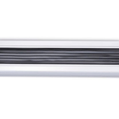 U-Shape Door Bottom with Drip Cap – Heavy Duty Aluminum + White Vinyl Seal | Fits 1-3/4" Doors | Weatherproof Door Sweep for Exterior Doors | 32", 36", 42", 48" (42 inch) - size: 42 inch