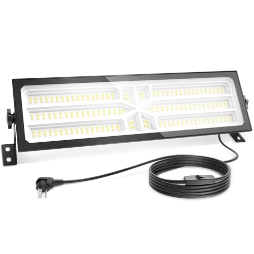Linkable LED Shop Light, 100W 15000LM Plug in Garage Light 6000K