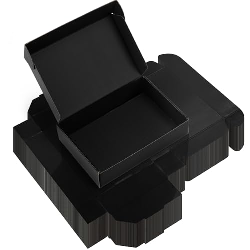 Rempry 40 Pack 9x6x2 Inches Black Shipping Boxes, Cardboard Corrugated Mailer Boxes for Packaging Small Business, Small Gift Boxes for Mailing Present - color: Black, size: 9X6X2-40 Pack
