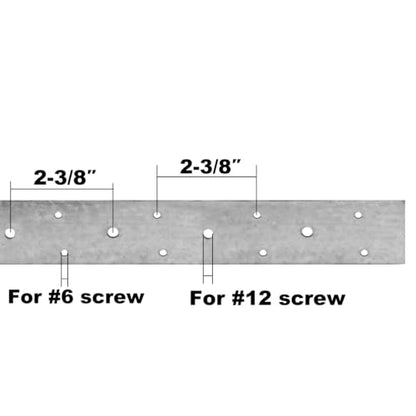32ft Metal Strapping,2" Width Perforated Steel Coil Tie Strap - size: Width:2"(50.8 mm)