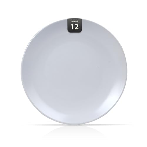 Restaurant Value, Stoneware Coupe Shape Plate 10.5", Matte White, Case of 12 - color: Matte White, size: Plate 10.5"
