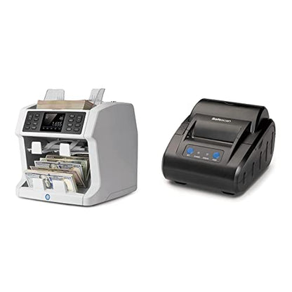 Safescan 2985-SX Money Counter Machine with Thermal Receipt Printer and Counterfeit Detection