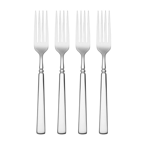Oneida Silverware Easton 18/10 Flatware Dinner Forks Set for 4, (4-Piece) - style: Dinner Forks, Set of 4