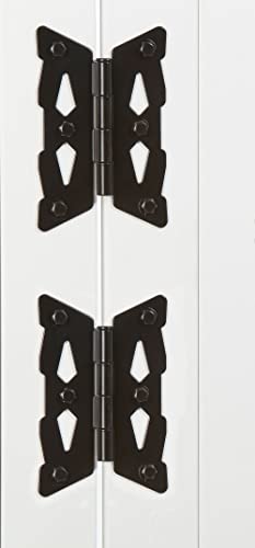 National Hardware Decorative Butterfly Hinges, Steel, 2-Pack, Black