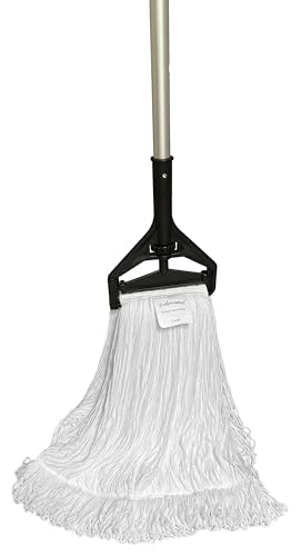 Professional Nylon Looped-End Wax Mop (3 Pack) - Medium Size with Narrow Band - size: Medium