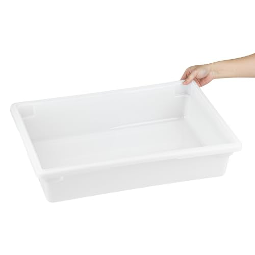 Restaurantware 26 x 18 x 6 In White Plastic Food Storage Box, 1 Count