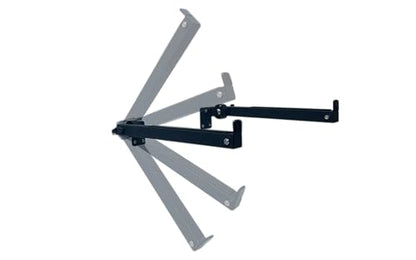 Heavy-Duty Steel Slatwall piano wall mount ,Can be rotated by 180°,Telescoping Arms (12"-18") for Keyboard Holder,Piano Stand,Piano Keyboard Stand, Music Production Equipment(1 Pair)