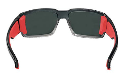 BOMBER Unisex Adult Boogie Bomb - color: 2 Tone Smoke Frame / Red Mirror Lens