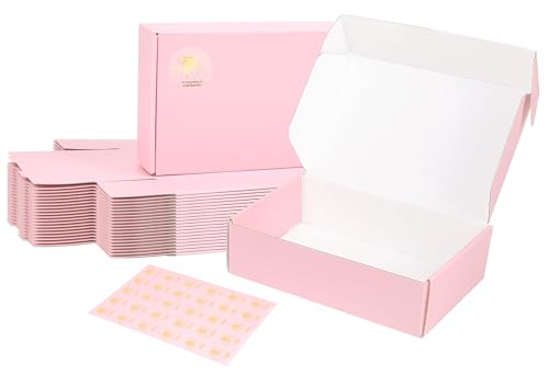 7x5x2 Pink Shipping Boxes Small, 45 Pack Corrugated Cardboard Mailer Boxes for Packaging Small Business Mailing Gift - color: Pink, size: 7x5x2"-45 Pack