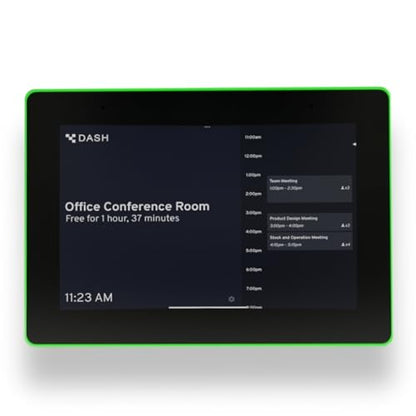PoE Texas 8" Conference Room Scheduler with Color Changing LED Status - PoE Powered Touch Screen Tablet for Meeting Room Booking - Syncs with All Popular Business Calendars - No Subscription Required - size: 8" Touchscreen w/ Led