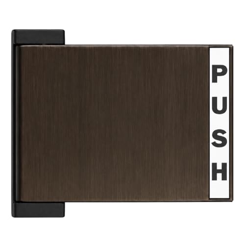Adams Rite Push Paddle Storefront Door Handle, 6"x4.5", Right, Bronze, PD - color: Duronotic Bronze, style: Right Hand