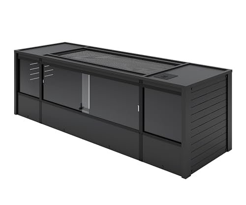 New Age Pet® ECOFLEX® 72" Mojave Reptile Enclosure, Jumbo, Black - color: Black, size: Jumbo