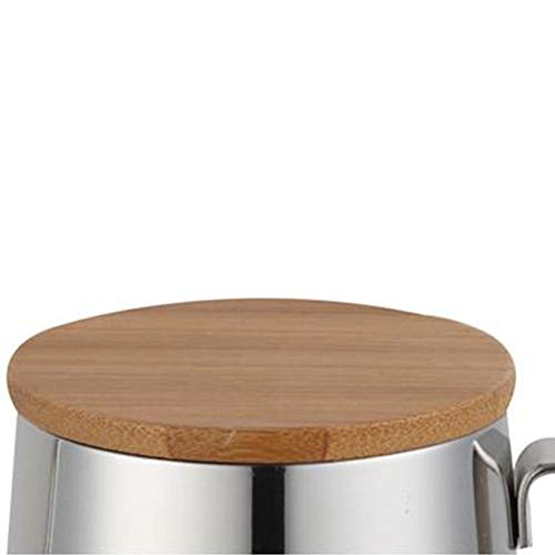 Gooseneck Pour Over Kettle, 12oz/350ml Stainless Steel Coffee Kettle with Wooden Lid, Long Spout for Precise Pouring, Hand Drip Coffee & Tea Pot