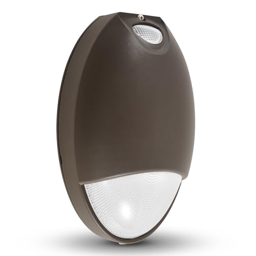 12W LED Emergency Wall Pack Light 1320LM with Battery Backup UL 924