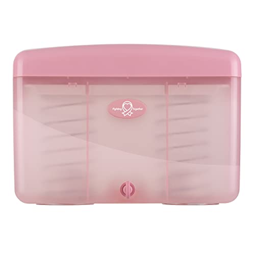 EZbrnd Countertop SLIMFOLD Hand Towel Dispenser for Kitchen/Bathroom/Office/RV/Airbnb, Guest Towel Holder, Pink - color: Pink