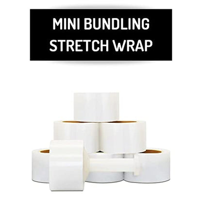 PSBM Pre-Stretched Mini Stretch Wrap 3 Inch x1000 Feet Clear 18 Pack - size: 3 Inch
